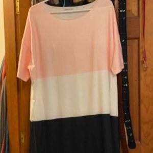 Color block light dress